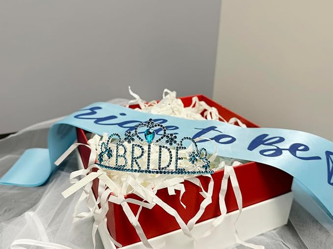 JETKONG 3 Pcs Bachelorette Party Decorations "BRIDE" Crown, Bride to Be - Image 3