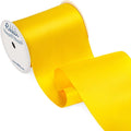 Ribbli Maize Yellow Satin Ribbon 4 Inch Wide Yellow Ribbon by Ribbli