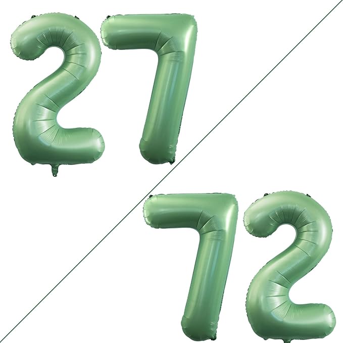 GOER Number 27 Balloons for 27th Birthday Party Decorations, 42 Inch Jumbo Foil by GOER