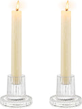 Romadedi Glass Candle Holder for Candlestick by ROMADEDI
