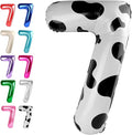 Cow Print Number 7 Birthday Balloon 40 Inch, Digital Balloons by Upgesy