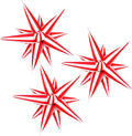 3pcs 26inch 3D Red white Explosion Star foil balloon by Enimapod