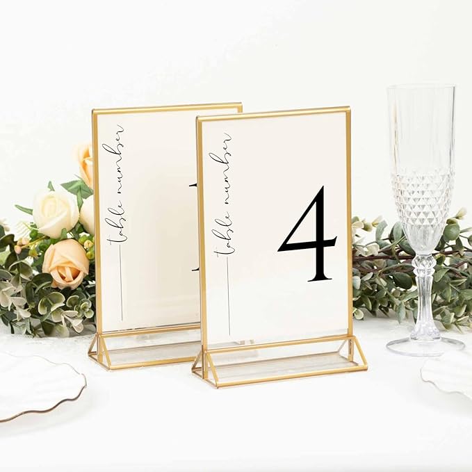 HOODO 8 Pack 4x6 Acrylic Table Number Holders - Image 4