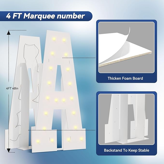 4FT Marquee Light Up Letters - Image 2