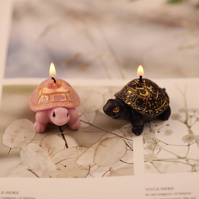 Little Turtle Candle Mold Silicone Resin Epoxy Tortoise Mold - Image 4