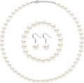 4 Pcs 1920s Faux Pearl Costume Jewelry Set by Aurelema