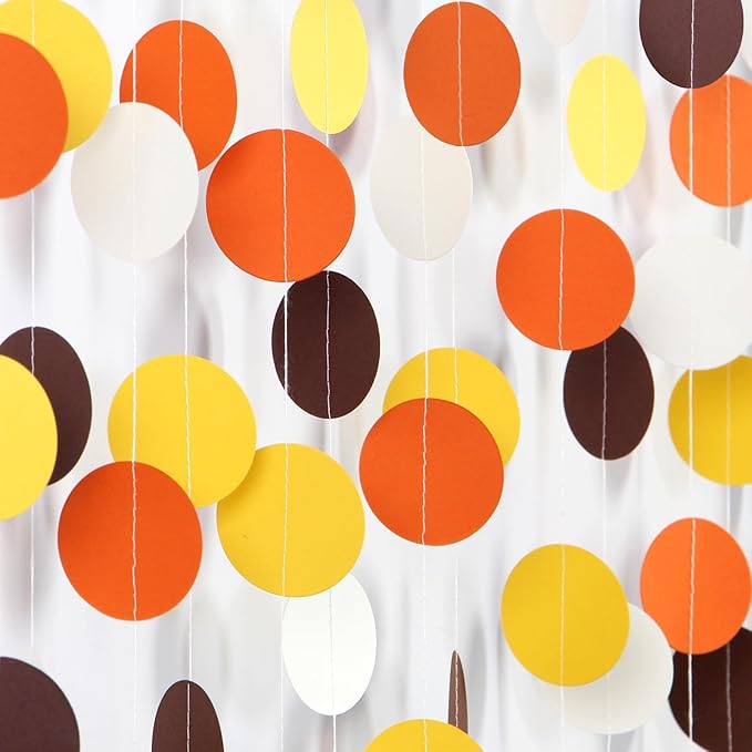 Brown-Orange Yellow Party-Decorations Baby-Shower Garland - 52Ft Fall Autumn by OURUOLA