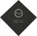Weddingstar Personalized Printed Paper Napkins 3-Ply 50 Pack by WEDDINGSTAR
