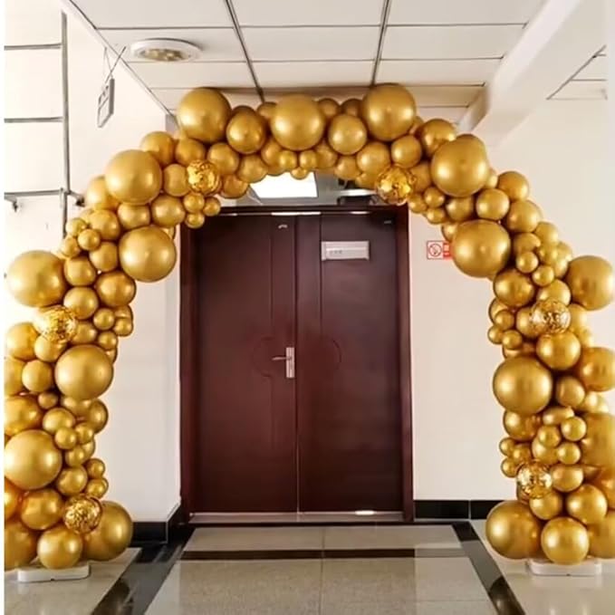 400 Pack Gold Balloons 5 Inch Metallic Chrome Gold Latex Small Balloon - Image 6