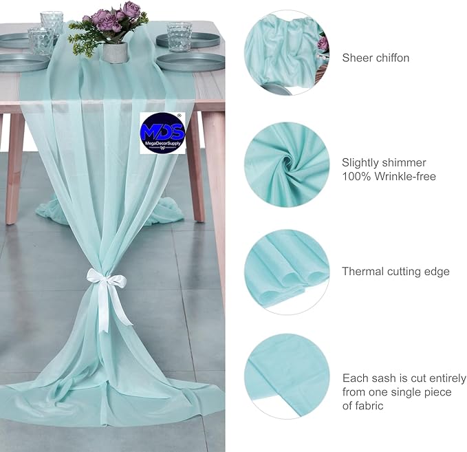 MDS Halloween Chiffon Table Runner - Image 6