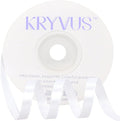 White Satin Ribbon 1/4 inch X Continuous 25 Yards, Single Face Polyester Ribbon by Kryvusribbon