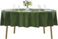70 inch Round Tablecloth Washable Polyester Table Cloth Decorative Table Cover by Cupuamon