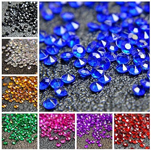 5000 pcs/Pack Wedding Table Scatter Confetti Crystals Acrylic Diamonds 6 mm - Image 9