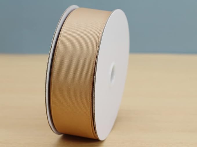 Jesep One Roll 50 Yards Khaki Soild Grosgrain Ribbon 1-1/2 inch Boutique Gift - Image 2