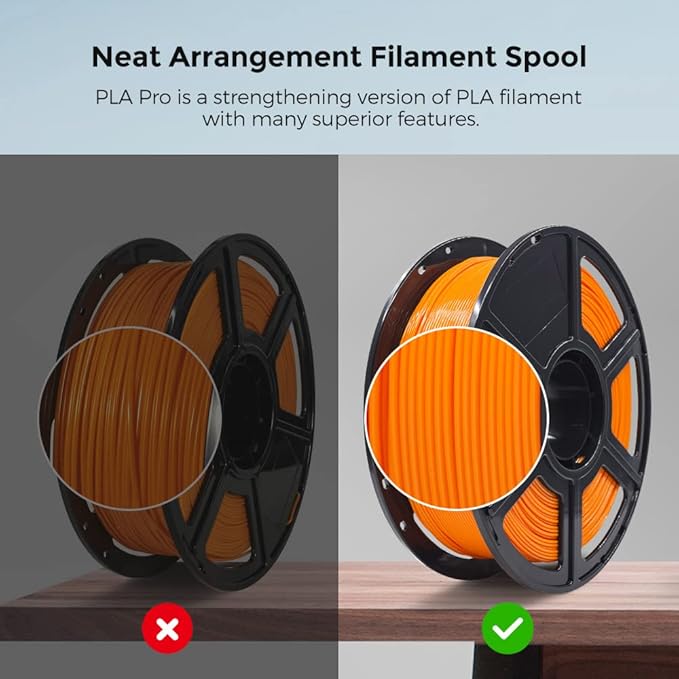FLASHFORGE 3D Printer Filament, PLA PRO Filament 1.75mm, 1KG Spool, Dimensional - Image 4