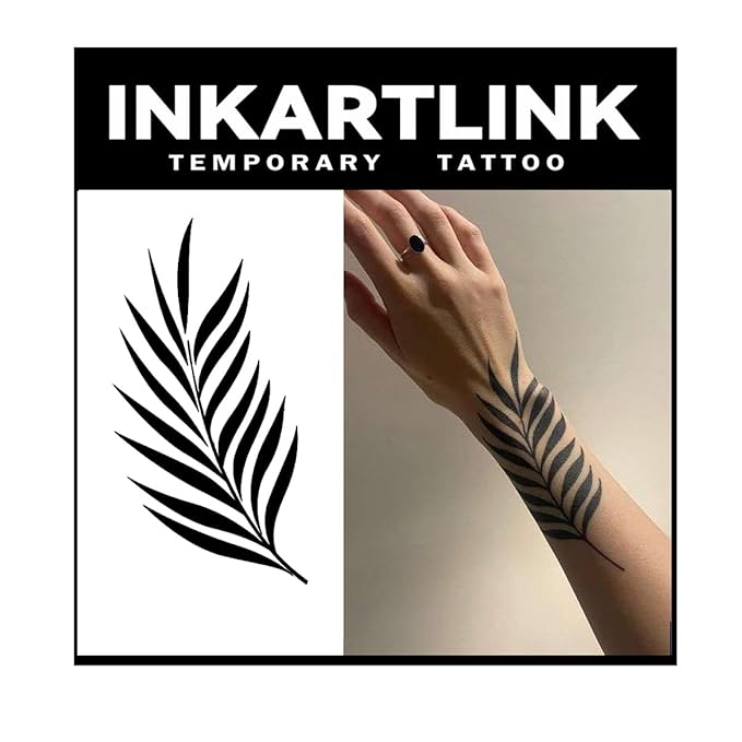 INKARTLINK Tattoo Tech, 2 Sheets Extra Large Semi Permanent Tattoo, Adult Art by INKARTLINK