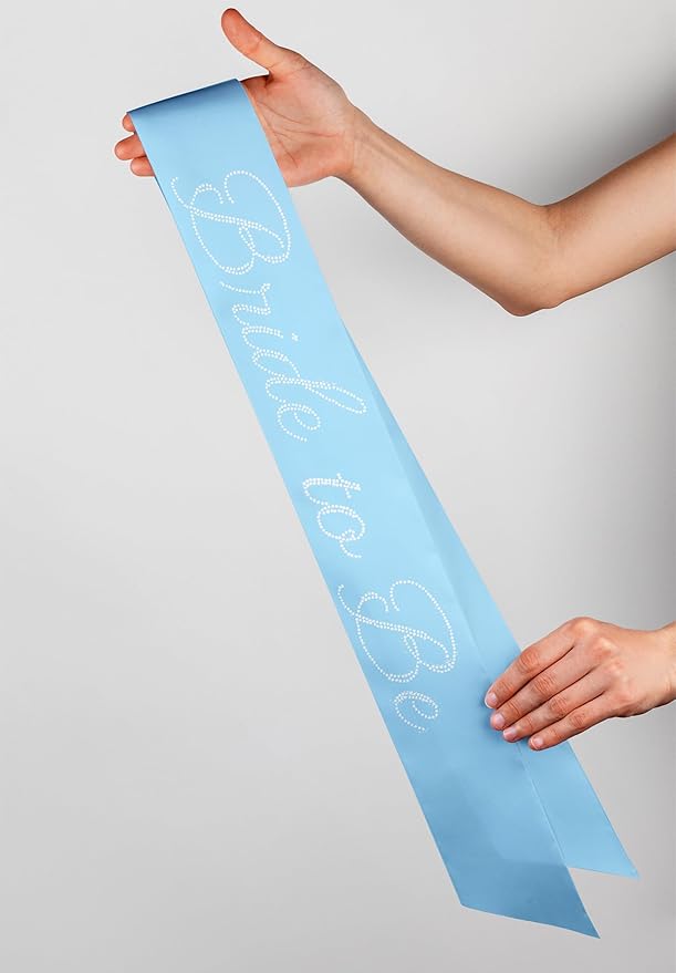Bride to Be Sash Blue Bachelorette Party Costume Accessories Party Favors - Image 2