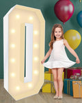 4FT Plastic Marquee Numbers 0 by KLUND