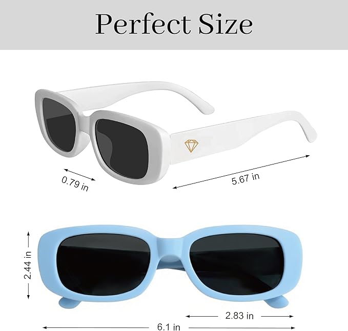 Bride's Babes Bachelorette Sunglasses, Bridesmaid Sunglasses, 10 Pack Rectangle - Image 6