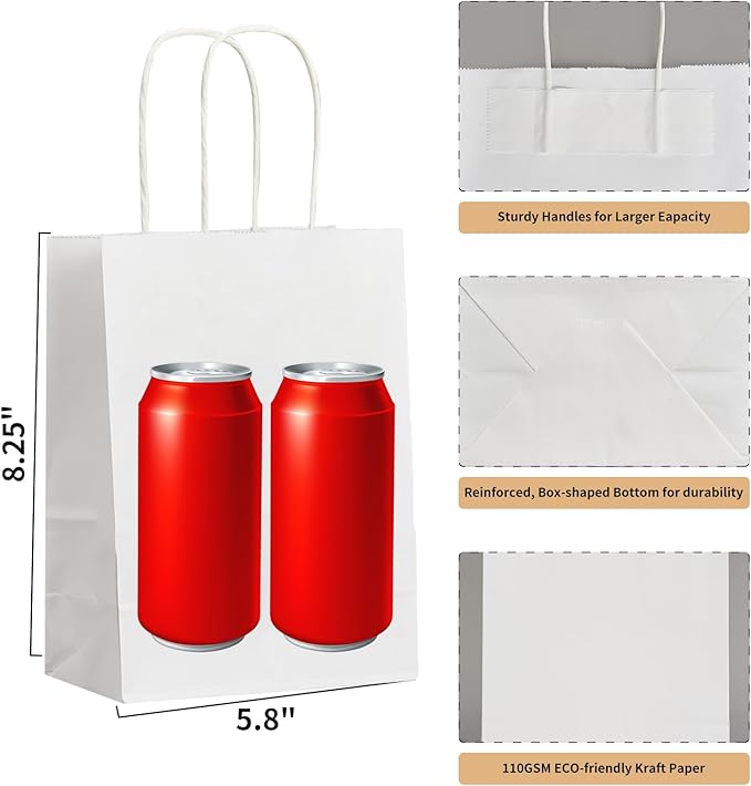 METAPRINT 100 Pack Paper Gift Bags - Image 2