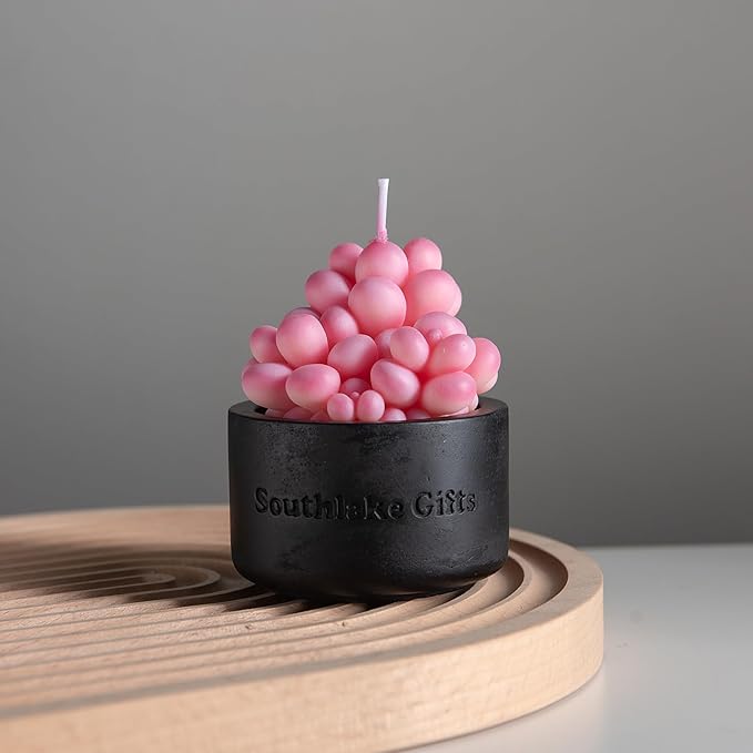 Pink Moonstones Succulent Scented Candle - Image 3
