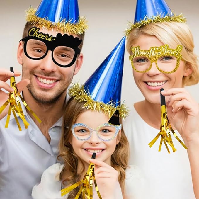 Party Blowers 24 PCS Gold Noise Makers Fun Party Favors Adult Birthday Party - Image 5