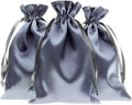Silver Satin Gift Bags by Knitial