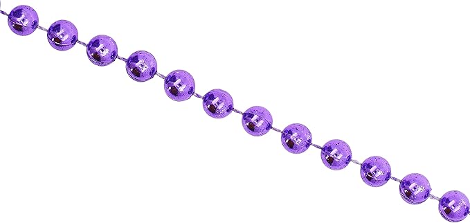 Mandala Crafts 8mm Faux Purple Pearl Beads Roll - Image 2