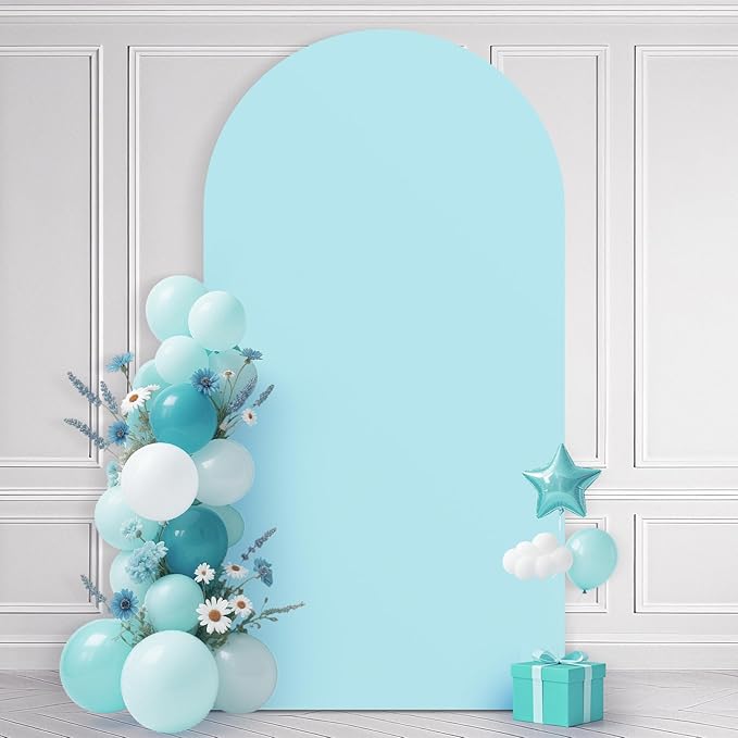 Ledido Wedding Arch Backdrop Cover 7.2FT Arch Covers Fitted Stretchy Spandex by Ledido