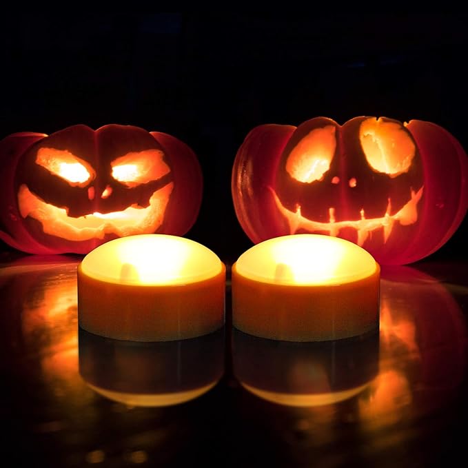 LED Pumpkin Lights with Remote and Timer, Battery Operated Bright Flickering - Image 4