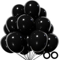 110pcs Black Balloon 12 inch by KUULBELA