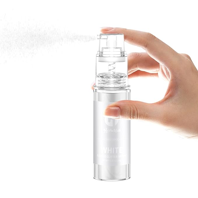 White Edible Glitter Spray - Image 5