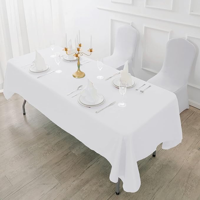 Fokitut 2 Pack Waterproof Rectangle Tablecloth, 60x84 Inch, Stain Resistant and - Image 5