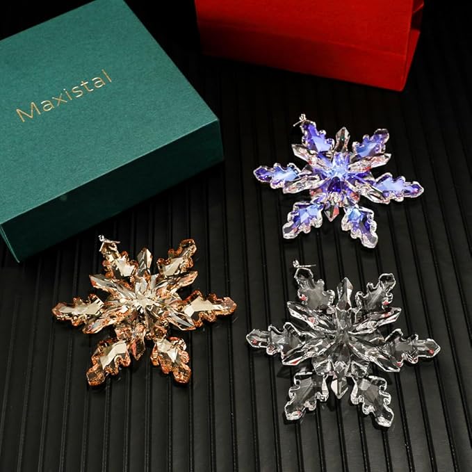 2024 Crystal Snowflake Ornaments Annual Edition Christmas Tree Ornament Home - Image 6