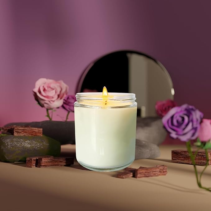 12 Pcs 8 Oz Bulk White Soy Candles, Eucalyptus Scented Candles Set, Bulk - Image 5