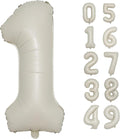 40 Inch Cream White Number1st Balloon Mylar Big Foil Helium Number 10th 11st 21 by Lnhiya