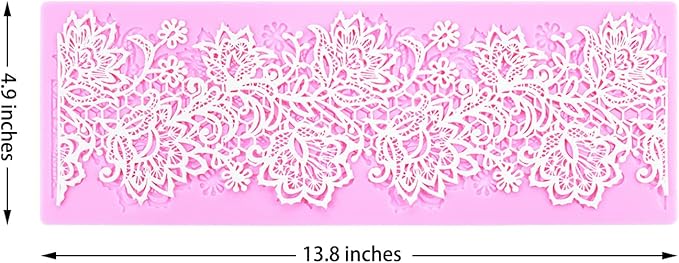 Flower Embossing Candy Silicone Mold Lace Pattern Sugar Craft Cake Decoration - Image 3