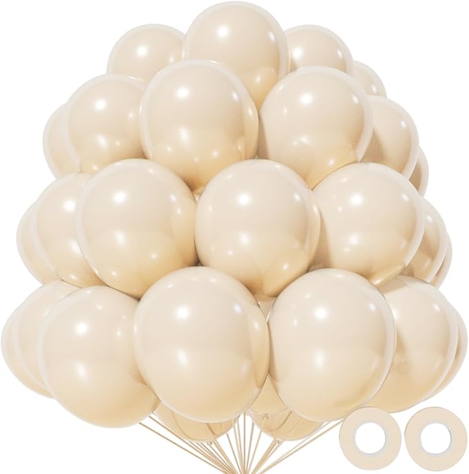 KAWKALSH Sand White Balloon 12 Inch by %E7%AB%8B%E5%8D%B3%E8%B4%AD%E4%B9%B0