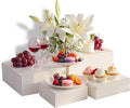 4 Pcs Buffet Risers, Wood Food Riser Dessert Display Stand by Unknown