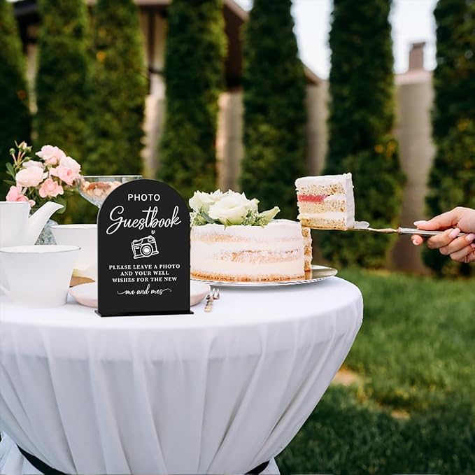 Acrylic Wedding Sign Photo Guestbook Sign - Image 7