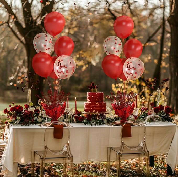 4 Set Red Balloon Stand Centerpieces - Image 7