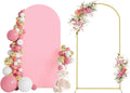 Wokceer 6.6 FT Wedding Arch Stand and Arch Cover, Metal Arch Stand by Wokceer