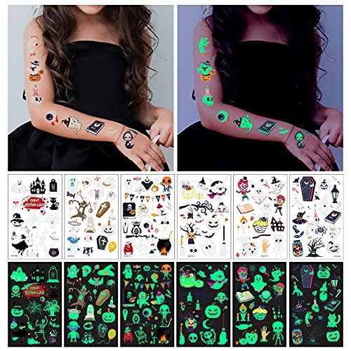 Luminous Halloween Temporary Tattoos - Image 5
