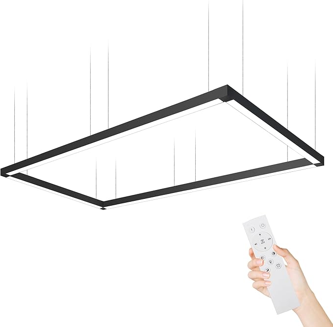 8FT x 4FT LED Linear Light Rectangular Set by be+studied