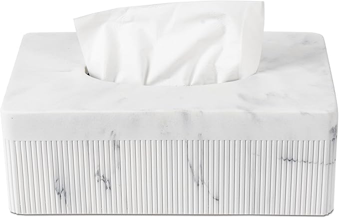 Marble Tissue Box Cover, Rectangular Napkin Facial Tissues Holder - Image 8