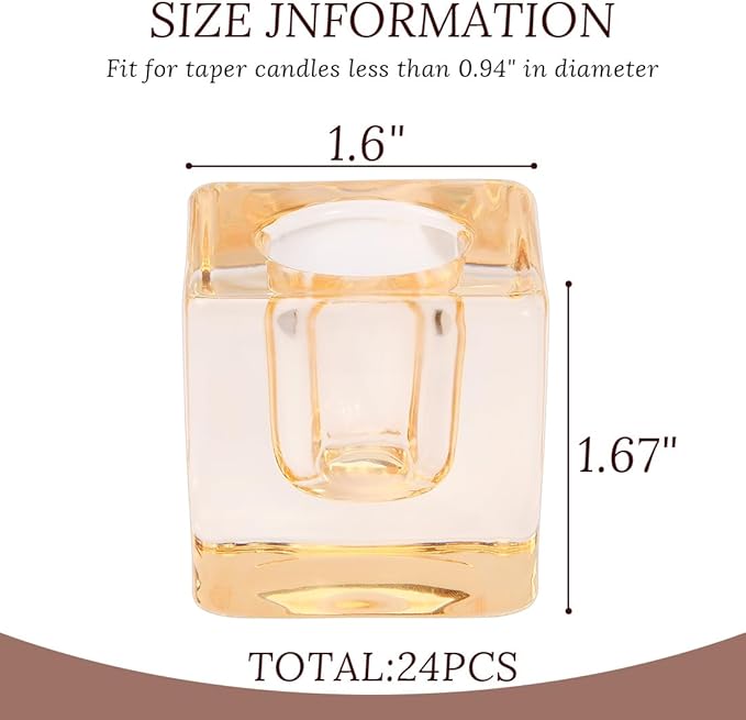 24-Pack Candlestick Holders Bulk - Image 2