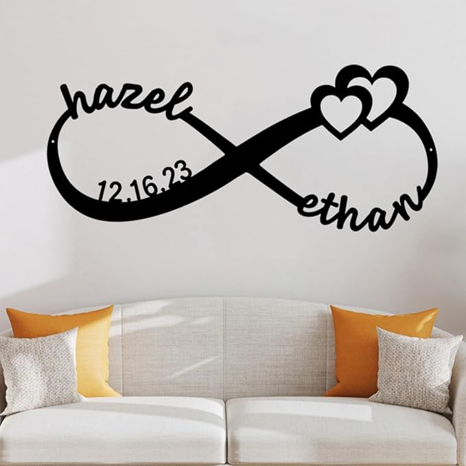 NAZENTI Personalized Metal Sign Infinity Gift - Image 2