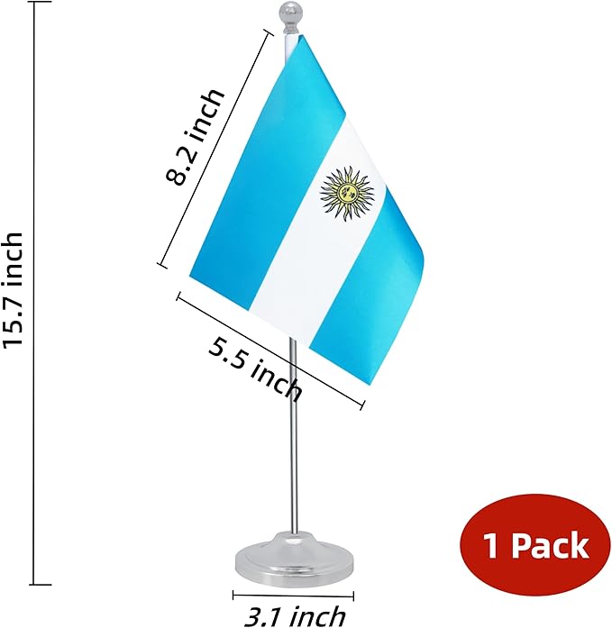 Argentina Desk Flag, Argentinian Table Office Flag - Image 2