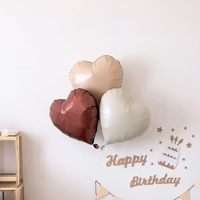 Retro Apricot Heart Balloons - Image 7