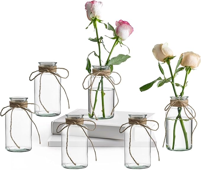 Vintage Glass Vases, Mason Jars by wangsdjy
